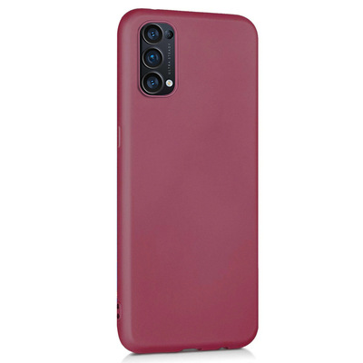 Microsonic Oppo Reno 5 5G Kılıf Matte Silicone Mor