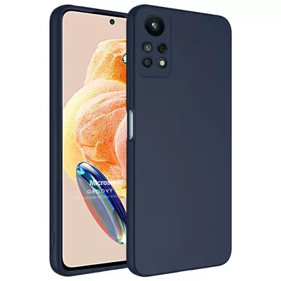 Microsonic Redmi Note 12 Pro 4G Kılıf Groovy Soft Lacivert