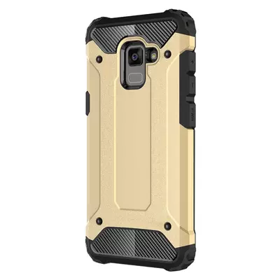 Microsonic Samsung Galaxy A8 2018 Kılıf Rugged Armor Gold