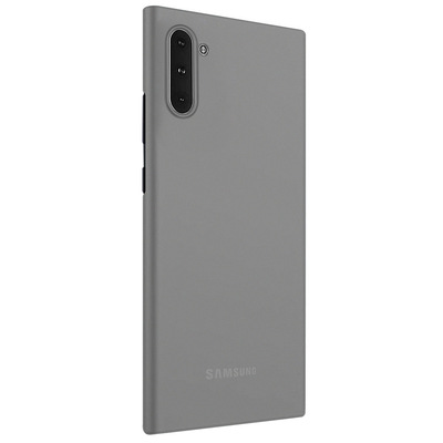 Microsonic Samsung Galaxy Note 10 Kılıf Peipe Matte Silicone Gri