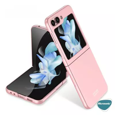 Microsonic Samsung Galaxy Z Flip 5 Kılıf Shape Hard Cover Pembe