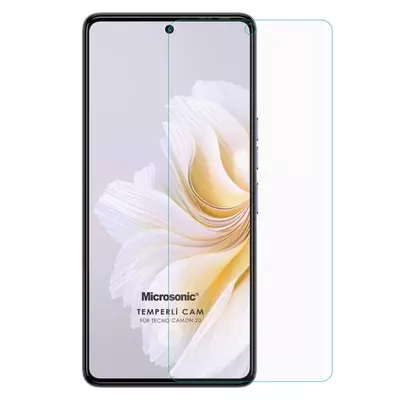 Microsonic TECNO Camon 20 Tempered Glass Cam Ekran Koruyucu