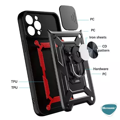 Microsonic TECNO Pova 5 Kılıf Impact Resistant Siyah