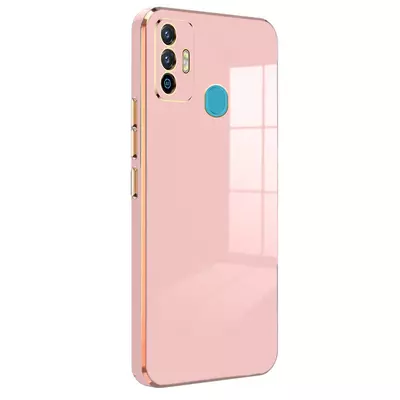 Microsonic Tecno Spark 7 Kılıf Olive Plated Pembe