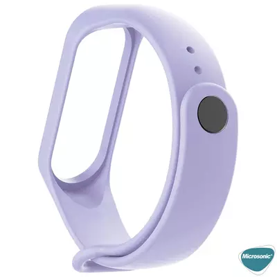 Microsonic Xiaomi Mi Band 7 Silikon Kordon Lila