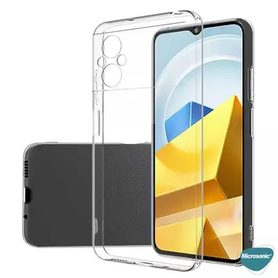 Microsonic Xiaomi Poco M5 Kılıf Transparent Soft Şeffaf