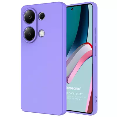 Microsonic Xiaomi Poco M6 Pro 4G Kılıf Groovy Soft Lila