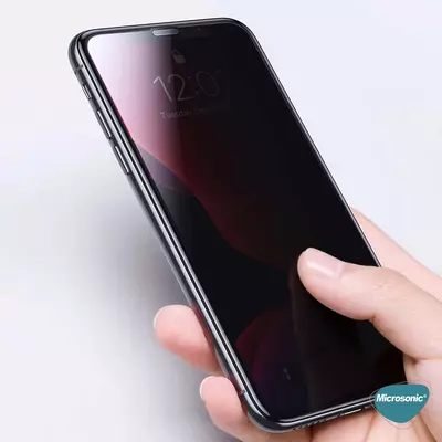 Microsonic Xiaomi Redmi Note 13 4G Privacy 5D Gizlilik Filtreli Cam Ekran Koruyucu Siyah