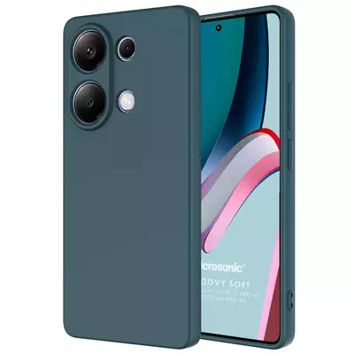 Microsonic Xiaomi Redmi Note 13 Pro 4G Kılıf Groovy Soft Koyu Yeşil