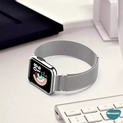 Microsonic Xiaomi Redmi Watch 2 Lite Milanese Loop Kordon Kırmızı