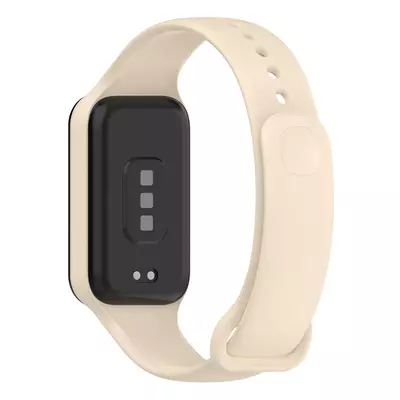 Microsonic Xiaomi Smart Band 8 Active Kordon, Silicone Sport Band Bej