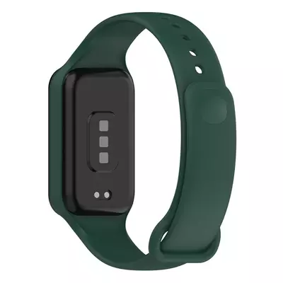 Microsonic Xiaomi Smart Band 8 Active Kordon, Silicone Sport Band Koyu Yeşil