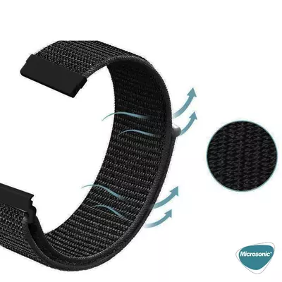 Microsonic Xiaomi Watch 2 Hasırlı Kordon Woven Sport Loop Mor