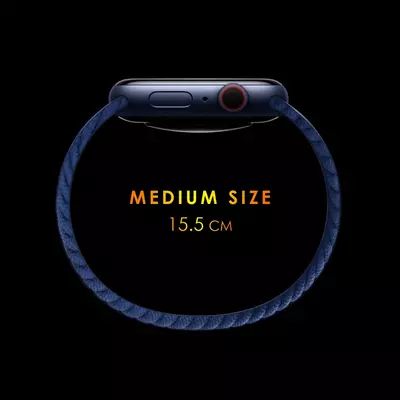 Microsonic Xiaomi Watch S1 Pro Kordon, (Large Size, 165mm) Braided Solo Loop Band Siyah