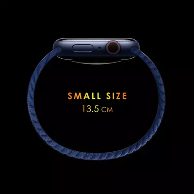 Microsonic Xiaomi Watch S1 Pro Kordon, (Small Size, 135mm) Braided Solo Loop Band Koyu Yeşil