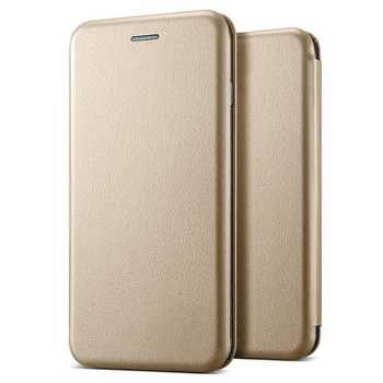 CaseUp Huawei Mate 10 Lite Kılıf Manyetik Stantlı Flip Cover Gold