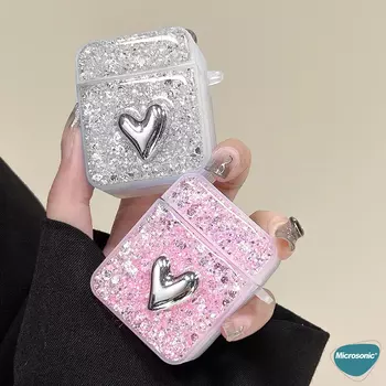 Microsonic AirPods Pro Kılıf Glitter Shiny Pembe