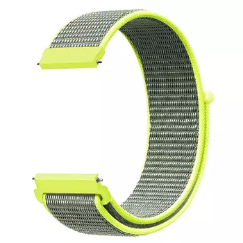 Microsonic Amazfit Active Hasırlı Kordon Woven Sport Loop Sarı