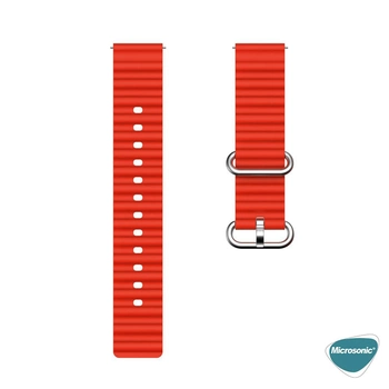 Microsonic Amazfit Balance Kordon Ocean Band Kırmızı