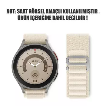 Microsonic Amazfit Bip U Kordon Alpine Loop Bej