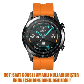 Microsonic Amazfit Bip U Kordon, Silicone RapidBands Turuncu