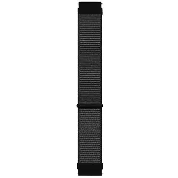 Microsonic Amazfit Cheetah Pro Hasırlı Kordon Woven Sport Loop Siyah