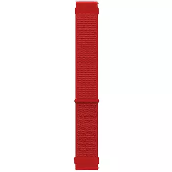 Microsonic Amazfit Cheetah (Round) Hasırlı Kordon Woven Sport Loop Kırmızı