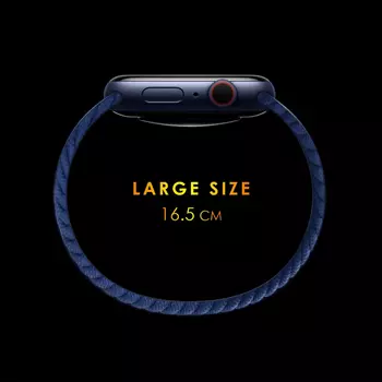 Microsonic Amazfit GTR 2 Classic 47mm Kordon, (Large Size, 165mm) Braided Solo Loop Band Kırmızı