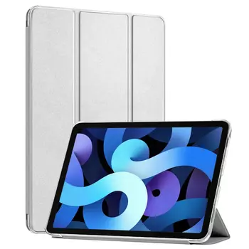 Microsonic Apple iPad Air 11 2024 Kılıf (A2902-A2903) Slim Translucent Back Smart Cover Gümüş