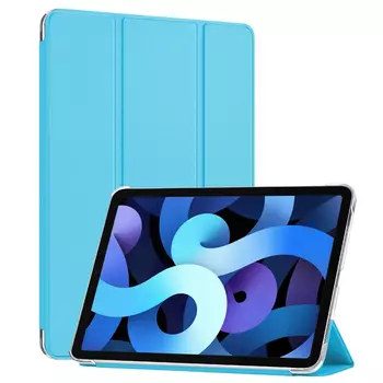 Microsonic Apple iPad Air 11 2024 Kılıf (A2902-A2903) Slim Translucent Back Smart Cover Mavi