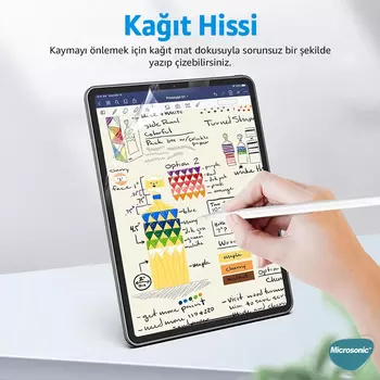 Microsonic Apple iPad Air 13 2024 (A2898-A2899) Paper Feel Kağıt Dokulu Mat Ekran Koruyucu