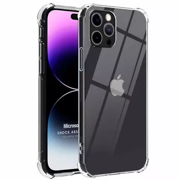 Microsonic Apple iPhone 15 Pro Kılıf Shock Absorbing Şeffaf