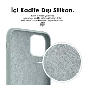 Microsonic Apple iPhone 6S Plus Kılıf Liquid Lansman Silikon Lavanta Grisi