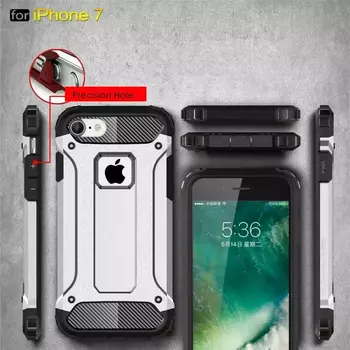 Microsonic Apple iPhone 8 Kılıf Rugged Armor Mavi