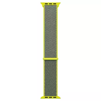 Microsonic Apple Watch SE 2022 44mm Hasırlı Kordon Woven Sport Loop Koyu Yeşil