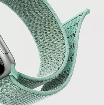 Microsonic Apple Watch SE 2022 44mm Hasırlı Kordon Woven Sport Loop Mavi