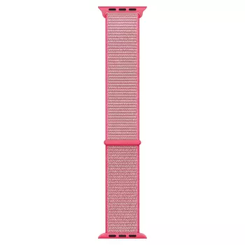 Microsonic Apple Watch Series 9 41mm Hasırlı Kordon Woven Sport Loop Pembe