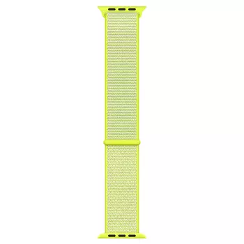 Microsonic Apple Watch Series 9 41mm Hasırlı Kordon Woven Sport Loop Sarı