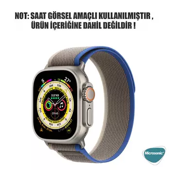 Microsonic Apple Watch Series 9 41mm Kordon Trail Loop Kahverengi