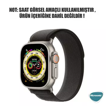 Microsonic Apple Watch Series 9 41mm Kordon Trail Loop Siyah