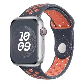 Microsonic Apple Watch Series 9 45mm Kordon Flame Sport Band Lacivert