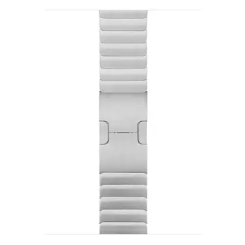 Microsonic Apple Watch Series 9 45mm Kordon Link Bracelet Band Gümüş