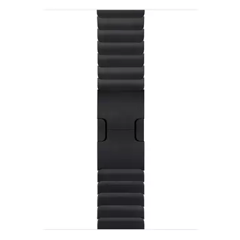 Microsonic Apple Watch Series 9 45mm Kordon Link Bracelet Band Siyah