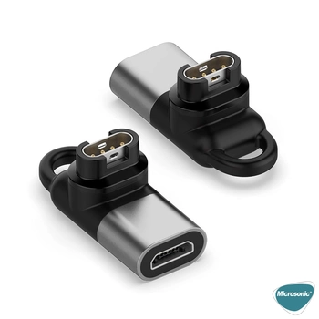 Microsonic Garmin Forerunner 745 Taşınabilir Şarj Dönüştürücü Adaptörü Micro USB