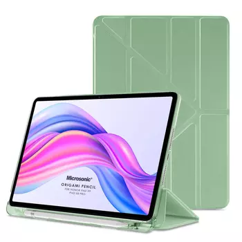 Microsonic Honor Pad X8 Pro Kılıf Origami Pencil Açık Yeşil