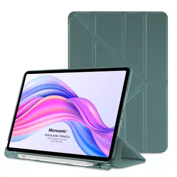 Microsonic Honor Pad X8 Pro Kılıf Origami Pencil Koyu Yeşil