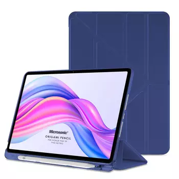 Microsonic Honor Pad X8 Pro Kılıf Origami Pencil Lacivert