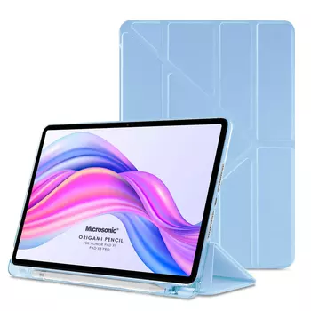 Microsonic Honor Pad X8 Pro Kılıf Origami Pencil Mavi