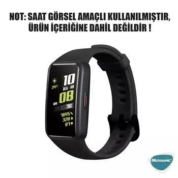 Microsonic Huawei Band 6 Kordon, Silicone Sport Band Krem