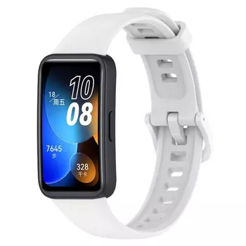 Microsonic Huawei Band 9 Kordon, Silicone Sport Band Beyaz